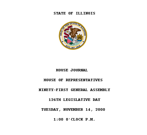 State of Illinois House of Representitives